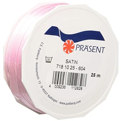 Abbildung von PRÄSENT C.E. Pattberg Satin orange, 25 m Satinband zum Einpacken von Geschenken, 10 mm Breite, Geschenkband Dekorieren &amp; Basteln, Dekoband, Anlass