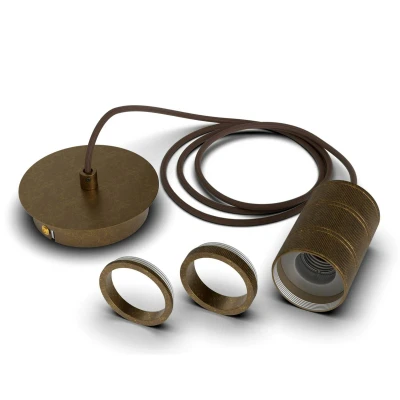 Abbildung von CALEX Pendellampe mit E27 Fassung, Retro Hängeleuchte, Industrial Deckenlampe, Bronze