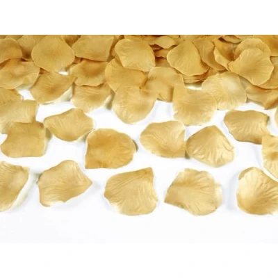 Abbildung von PartyDeco Conf. 100 Rosenblätter aus Stoff, goldfarben