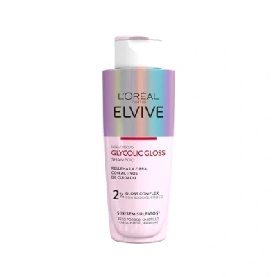 Abbildung von L&#039;Oréal Paris Elvive Glycolic Gloss Shampoo mit Glykolsäure, weiches und glänzendes Haar