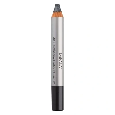 Abbildung von Impala 3 in 1 Jumbo Stift Lidschatten, Lippenstift und Rouge Geschmeidige Textur Lange Lebensdauer Intensive Farben Farbe 19 Metallisches Dunkelgrau