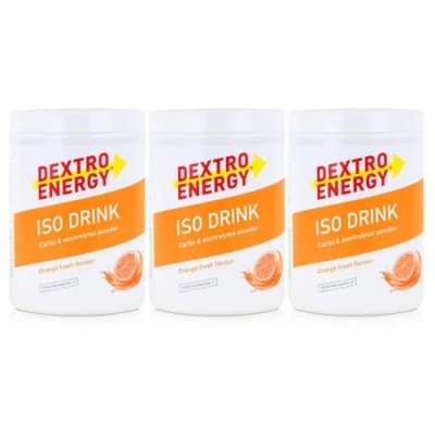 Abbildung von Isotonisches Getränkepulver von Dextro Energy Iso Fast Orange Fresh 440g (3er Pack)