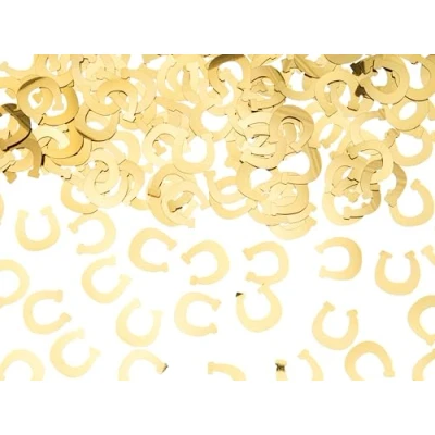 Abbildung von partydeco Streudeko, Konfetti Hufeisen ca.15g Tischkonfetti Gold
