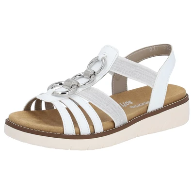 Abbildung von Remonte Keilsandalette, Damen, Größe: 41, Weiss Schuhe
