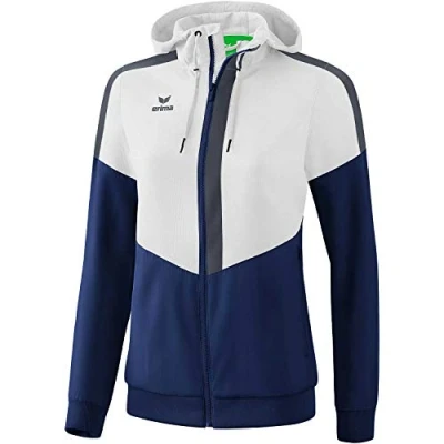 Abbildung von Erima Präsentationsanzug Damen Squad Tracktop Jacke mit Kapuze