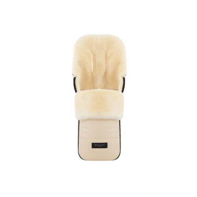 Abbildung von WERNER CHRIST BABY, Lammfell Fußsack FLIMS warmer Buggy, Kinderwagen (Kinder ab 6 bis 36 Monate) aus medizinischem Fell, universal mit Langsschlitzen in Cloud (beige)