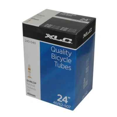 Abbildung von XLC Unisex Erwachsene Fahrradschlauch 24 x1.5/2.5 40/62 507 DV 40 mm VT D24, Schwarz, One Size