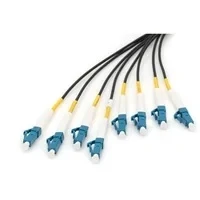 Abbildung von DIGITUS DK 2A338U100BK BBB Glasfaserkabel OS2 100 m LC (UPC) zu 8 Fasern Breakout Kabel 1/10 Gbit/s SM Singlemode Lichtleiterkabel Faser: G.657.A1 9/125 µ Schwarz (Black)