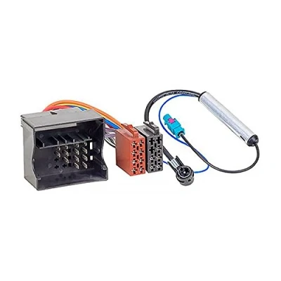 Abbildung von Audioproject A162 Radioadapter Set Quadlock auf ISO + Antennenadapter Fakra kompatibel für VW Audi Skoda Seat Golf 5 6 Polo 9n Phantomeinspeisung Auto Radio Adapter Kabel Stecker