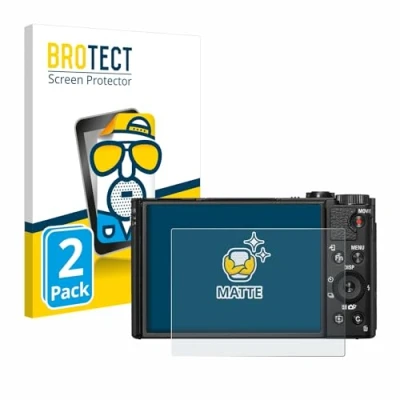 Abbildung von BROTECT Entspiegelungs Schutzfolie für Sony Cyber Shot DSC HX99 (2 Stück) Matte Displayschutz Folie, Anti Reflex, Fingerprint