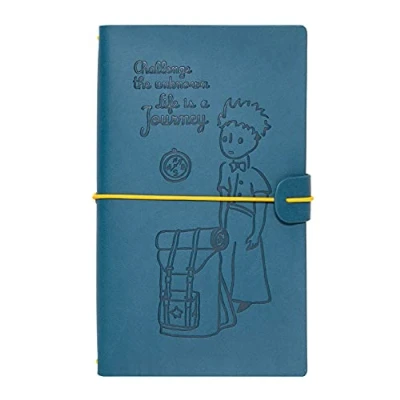 Abbildung von Grupo Erik Reisetagebuch zum Selberschreiben Der Kleine Prinz Dotted Notebook 12x19,6 cm, Einband aus synthetischem Leder und Gummiband sicheren Verschließen