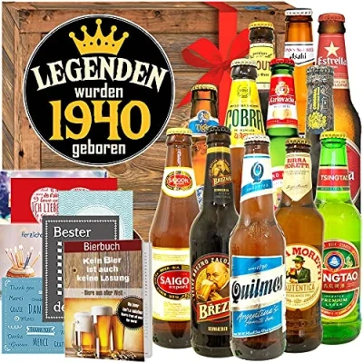 Abbildung von Legenden 1940 / Biere der Welt 12x Geburtstagsgeschenke zum Geburtstag Mann