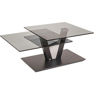 Abbildung von Vierhaus Couchtisch, Glasplatte drehbar, rollbar