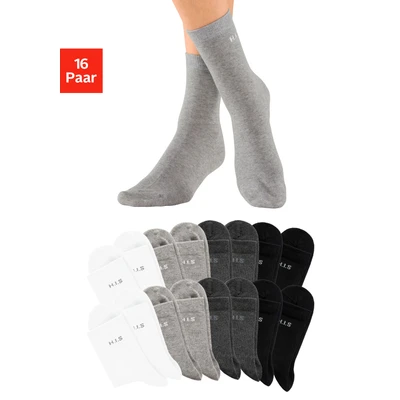Abbildung von H.I.S Socken, (Packung, 16 Paar), mit eingestricktem Markenlogo