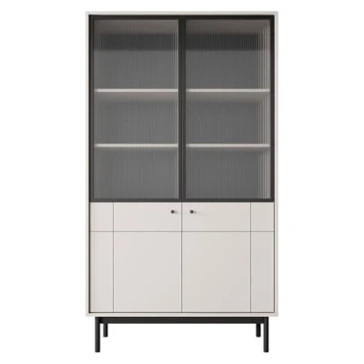Abbildung von Lomadox Wohnzimmer Vitrinenschrank Vitrine Schrank Standvitrine 103,5 cm