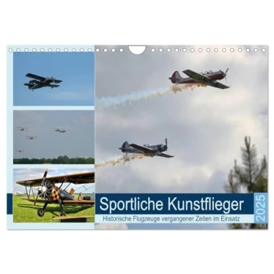 Abbildung von Sportliche Kunstflieger (Wandkalender 2025 DIN A4 quer), CALVENDO Monatskalender