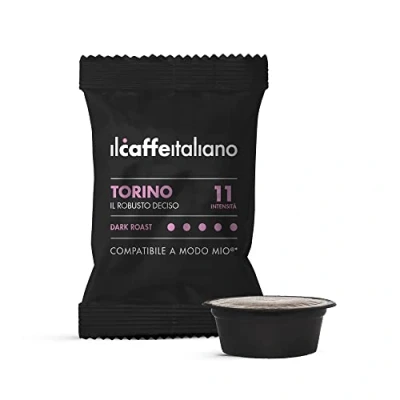 Abbildung von Il Caffè Italiano Kaffeekapseln Kompatibel Lavazza A Modo Mio Torino 100 Stk Mit Reichem und Intensivem Aroma Kapseln Frhome
