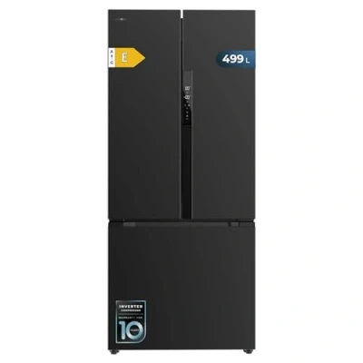 Abbildung von Cecotec Französischer Tür Kühlschrank Bolero CoolMarket FD 499 Dark E. Inverter Plus Kompressor, Dunkles Inox 178x75,9cm, 499L, No Frost, Energieklasse E, Multiairflow, Metal Cooling
