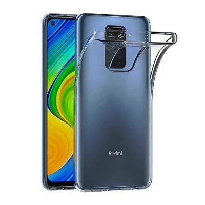 Abbildung von AICEK Hülle Compatible für Xiaomi Redmi Note 9 / 10X 4G Transparent Silikon Schutzhülle Case Clear Durchsichtige TPU Bumper Handyhülle (6,53 Zoll)