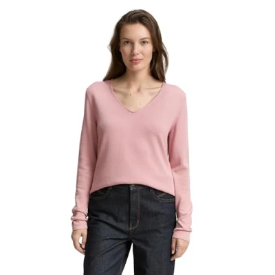 Abbildung von TOM TAILOR Damen 1012976 Pullover, 11055 Morning Pink, XL