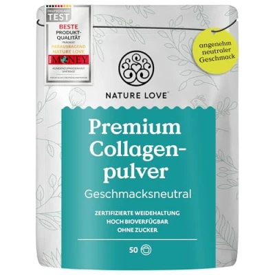 Abbildung von Premium Collagenpulver geschmacksneutral 500 Gramm Pulver Nature Love g
