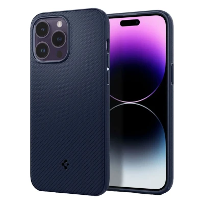 Abbildung von Spigen Mag Armor MagFit Hülle Kompatibel mit iPhone 14 Pro Max Navy Blue