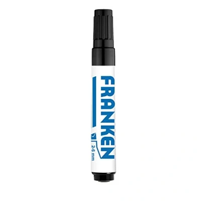 Abbildung von FRANKEN Flipchart Marker, 2 6 mm Keilspitze, 1 Stück, schwarz, Z2200 10