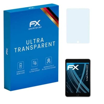 Abbildung von atFoliX Schutzfolie kompatibel mit Apple iPad Mini 5 2019 Folie, ultraklare FX Displayschutzfolie (2X)