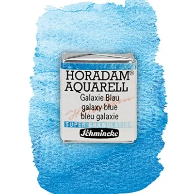 Abbildung von Schmincke HORADAM® AQUARELL, Super Granulation, 14 973 044 Galaxie Blau, 1/2 Näpfchen, sehr stark granulierende Farbtöne, feinste, supergranulierende Aquarellfarben