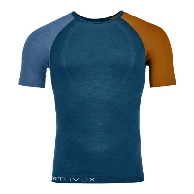 Abbildung von Ortovox Men 120 Comp Light Short Sleeve Petrol Blue Größe Xl