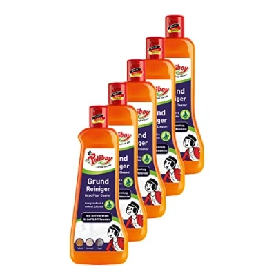 Abbildung von Poliboy Grundreiniger für wasserfeste Böden Ideal als Vorbehandlung Renovierer Bodenreinigung 5er Pack 5x500ml (2,5 Liter) Made in Germany