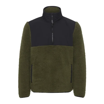 Abbildung von 11 Project PIET Ziptroyer Fleecepullover, Herren, Größe: 3XL, Ivy green
