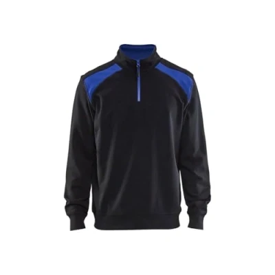 Abbildung von Blakläder Sweater mit 1/2 Reißverschluss Größe, 1 Stück, 4XL, schwarz/kornblau, 3353115899854XL