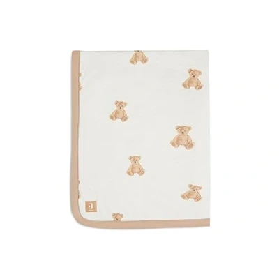 Abbildung von Jollein 513 511 66095 Babydecke mit Teddyfell Teddybär weiß (75x100 cm)
