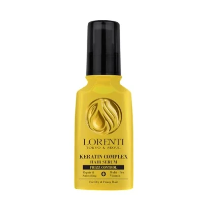 Abbildung von LORENTI TOKYO &amp; SEOUL Haar Serum Keratin 125ml zur Anti Frizz Behandlung von trockenem, sprödem strapaziertem I Haarpflege Seren Haarkur Hair Oil Treatment Glanz Geschmeidigkeit