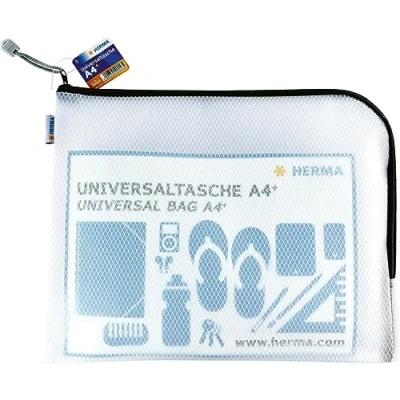 Abbildung von HERMA Universaltasche A4+ 36x28cm transparent/schwarz