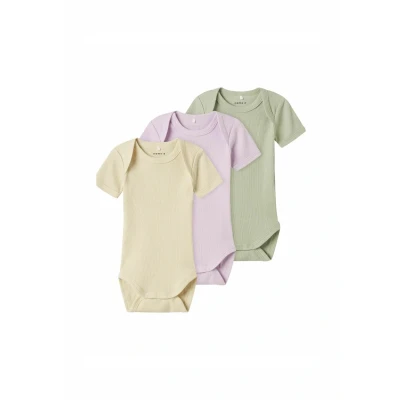 Abbildung von Name It Kurzarmbody &quot;NBNBODY 3P SS SOLID RIB NOOS&quot;