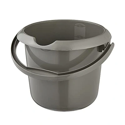 Abbildung von keeeper Eimer mit integrierter Mess Skala und ergonomischem Griff, 5 l, Mika Eco Line, Grau