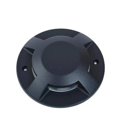 Abbildung von Lucande LED Bodenstrahler Jeffrey, schwarz, 4 flg., Ø 20 cm
