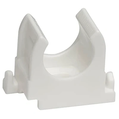 Abbildung von SOMA Rohrclip aus Kunststoff, weiss, 16 mm, 200 Stück, Klemmschelle, Rohrklemme…