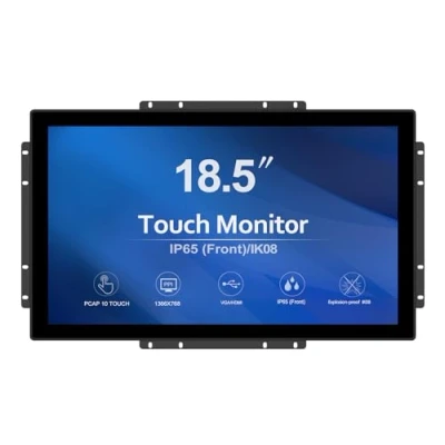 Abbildung von GreenTouch 18,5 Industrie Touch Monitor mit offenem Rahmen, HDMI/VGA/DVI Schnittstelle, integrierte Lautsprecher, kapazitive Touchscreen Technologie…
