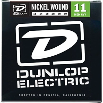 Abbildung von Saiten für E Gitarre Dunlop DEN1150 Mittelschwer 11 50 Nickel