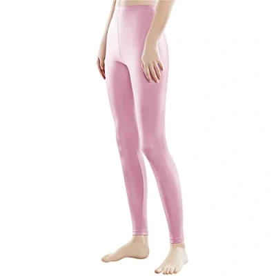 Abbildung von Libella Damen Lange Leggings bunt mit Hohe Taille Slim Fit Fitnesshose Sport aus Baumwolle 4108 Baby Pink XL