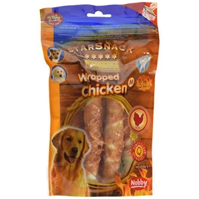 Abbildung von Nobby STARSNACK BBQ Wrapped Chicken M, ca. 13 cm, 1 Packung (1 x 150 g)