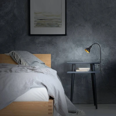 Abbildung von BRILONER Leuchten Retro Klemmleuchte, Leselampe inkl. Flexarm, An Ausschalter, 1x E14, max. 25 Watt, Metall, Schwarz Gold, 2603 015