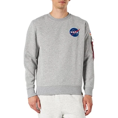 Abbildung von Alpha Industries Space Shuttle Sweater Sweatshirt für Herren Grey Heather