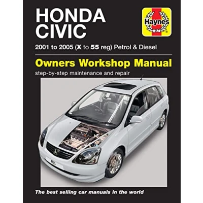 Abbildung von Honda Civic Petrol &amp; Diesel (01 05) Haynes Repair Manual