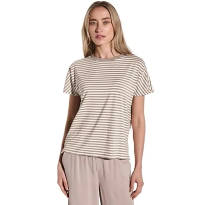 Abbildung von STREET ONE Damen A323148 Gestreiftes T Shirt, Vintage Stone, 36