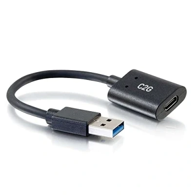Abbildung von C2G 15CM USB C weibliche to A mannlichen SuperSpeed 5Gbps Adapter Converter, Compatible with Smartphones, Tablets and Laptops