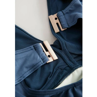 Abbildung von Next Plunge Tummy Control Regular FIT Badeanzug, Damen, Größe: 70xG, Blue ecru colourblock